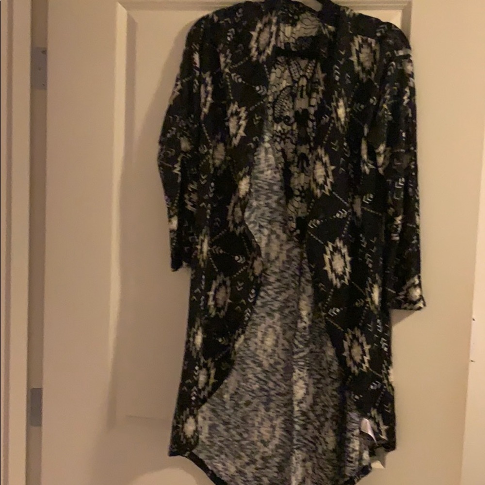 Xhilaration Long Cardigan pattern print